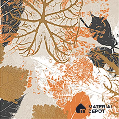 Floral Wall Tile TL 07248 B Plana 8002 GLM (Gold) 1 ft x 1 ft Ceramic Matte Finish - 9 mm  | 2 mm Spacer is Mandatory | Please Expect a Slight Variation of Pattern (Sample)